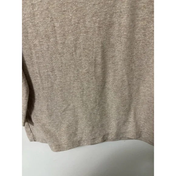 Cato Women’s Gold Shimmer Blouse long sleeve size Large - Picture 7 of 10